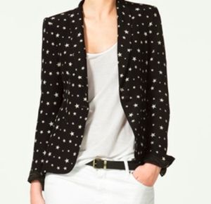Zara Star Pattern Blazer XS